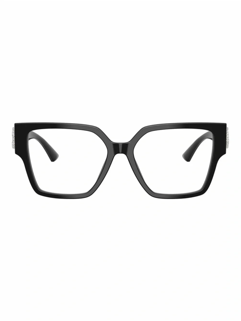 New Jimmy Choo JC3032B 5000 Black Statement Square Eyeglasses Authentic